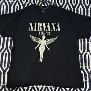 NIRVANA Live '93 Black Graphic T-Shirt